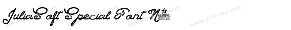 JuliaSoft Special Font N4字体转换